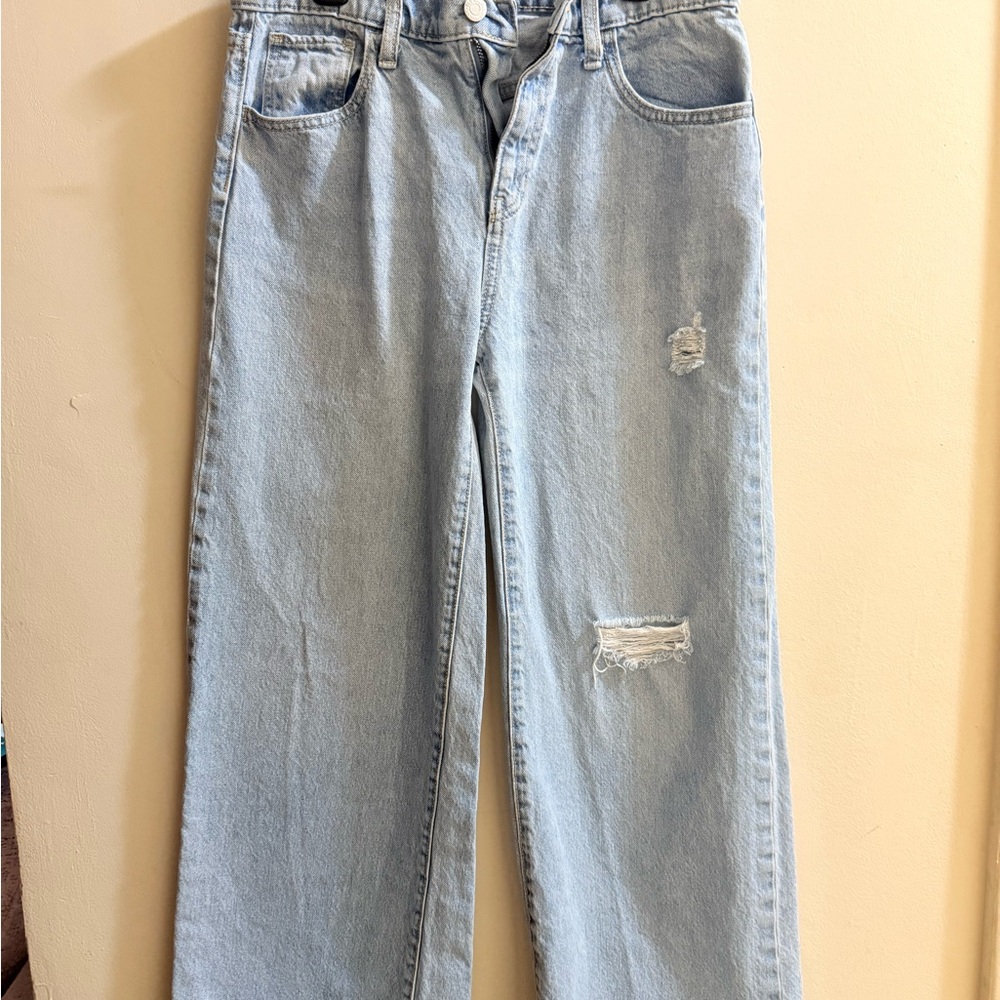 Kids Light Blue Distressed Jeans